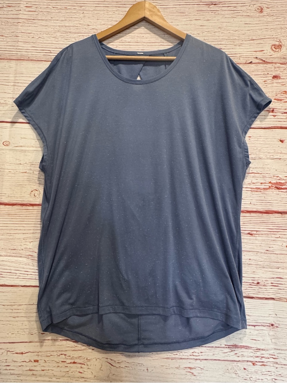 Lululemon Get Set Short Sleeve in Tempest Blue / White Sz 10 - Picture 2 of 7
